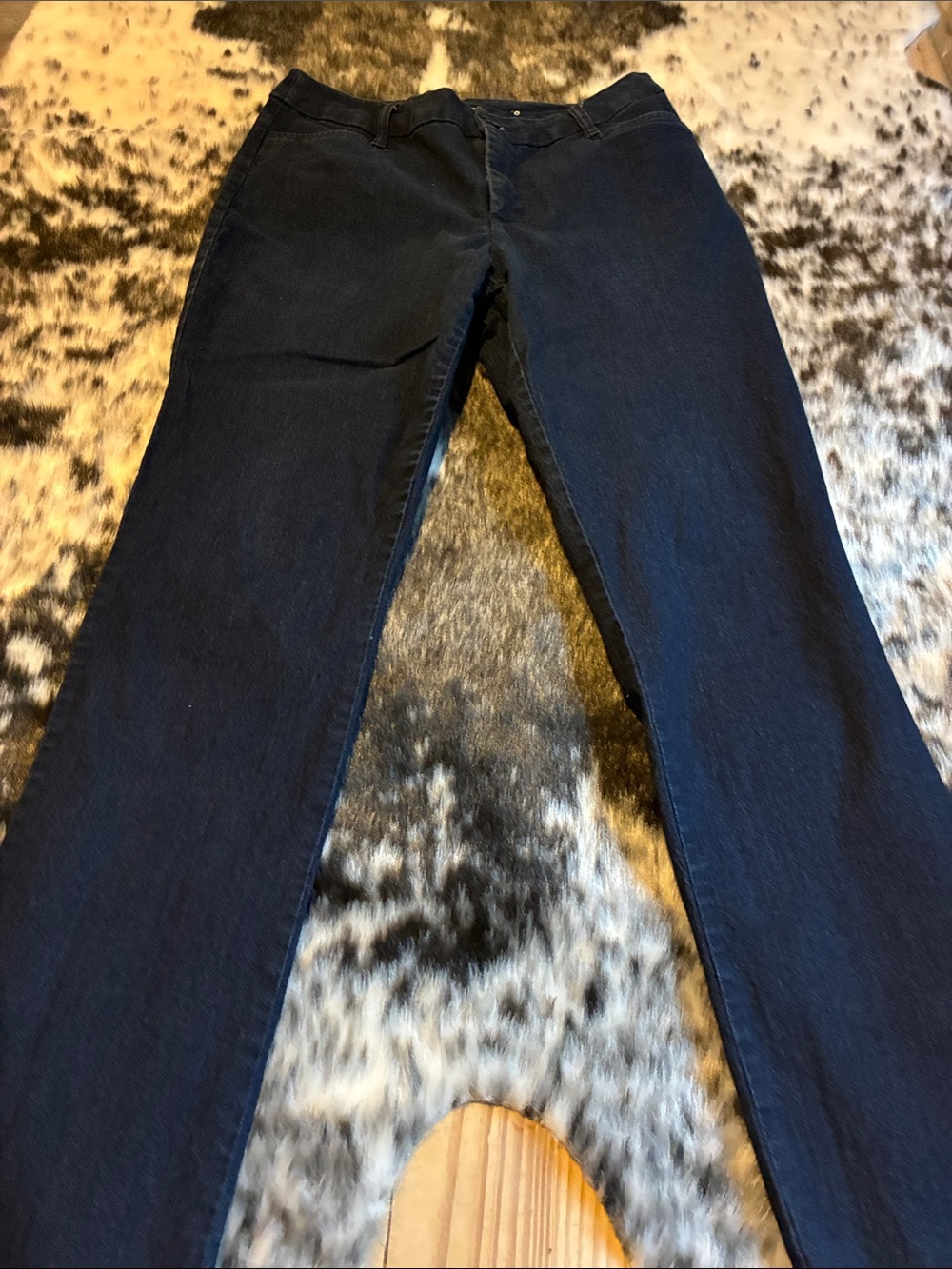 St. John's Bay Dark Blue Straight Leg Jeans